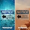 Signmission Visitor Entrance Left Arrow OSHA Notice Sign, Plastic, 14in W x 10in L, 2PK OS-2PACK-NS-P-1014-L-18879 - alternate 4